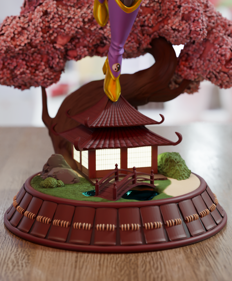 Sakuyamon Digimon Tamers resin 3D printed figure