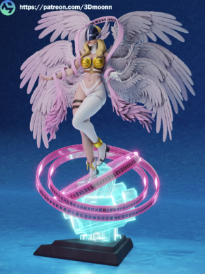 angewomon resin 3d printed figure