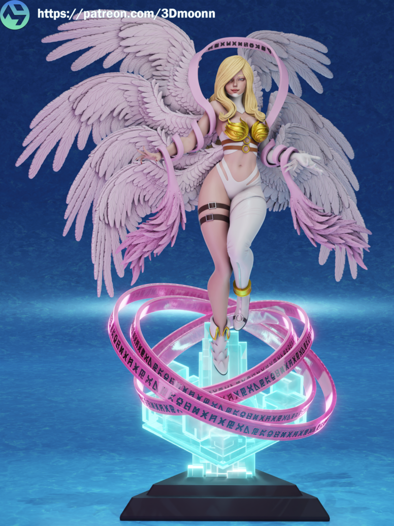 angewomon resin 3d printed figure