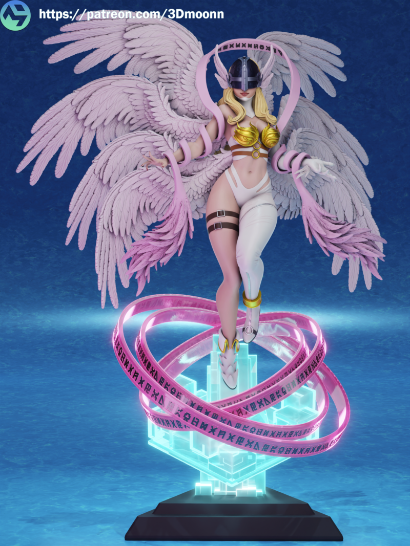 angewomon resin 3d printed figure