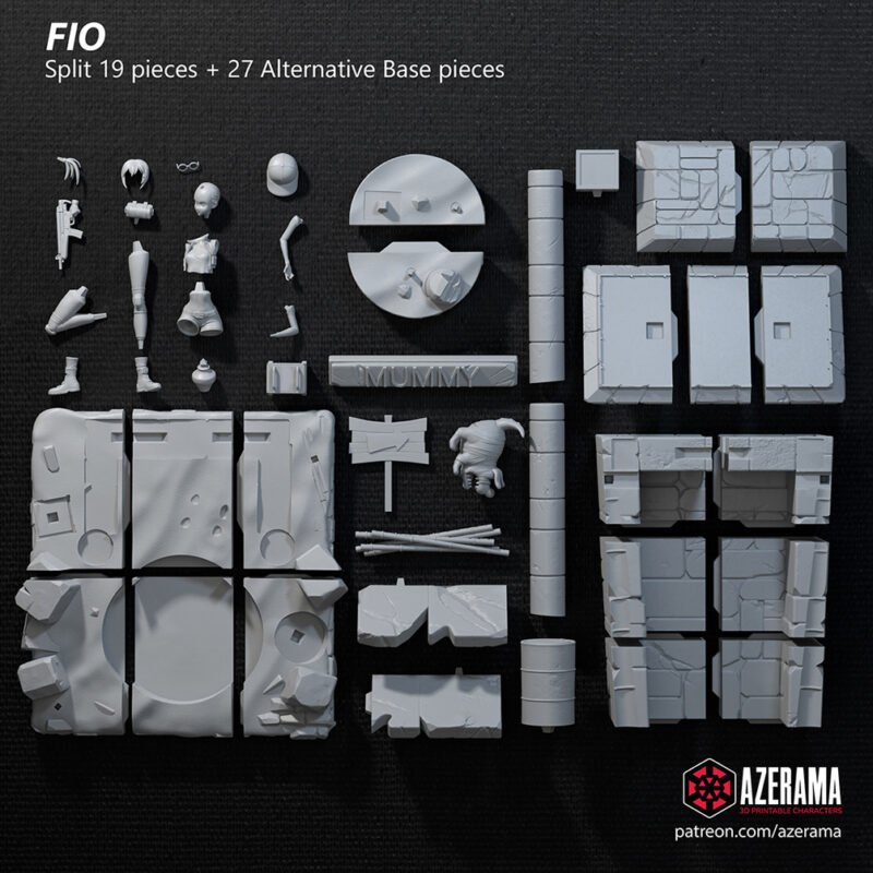 Fio Germi Resin Print Ready for 3D Printing