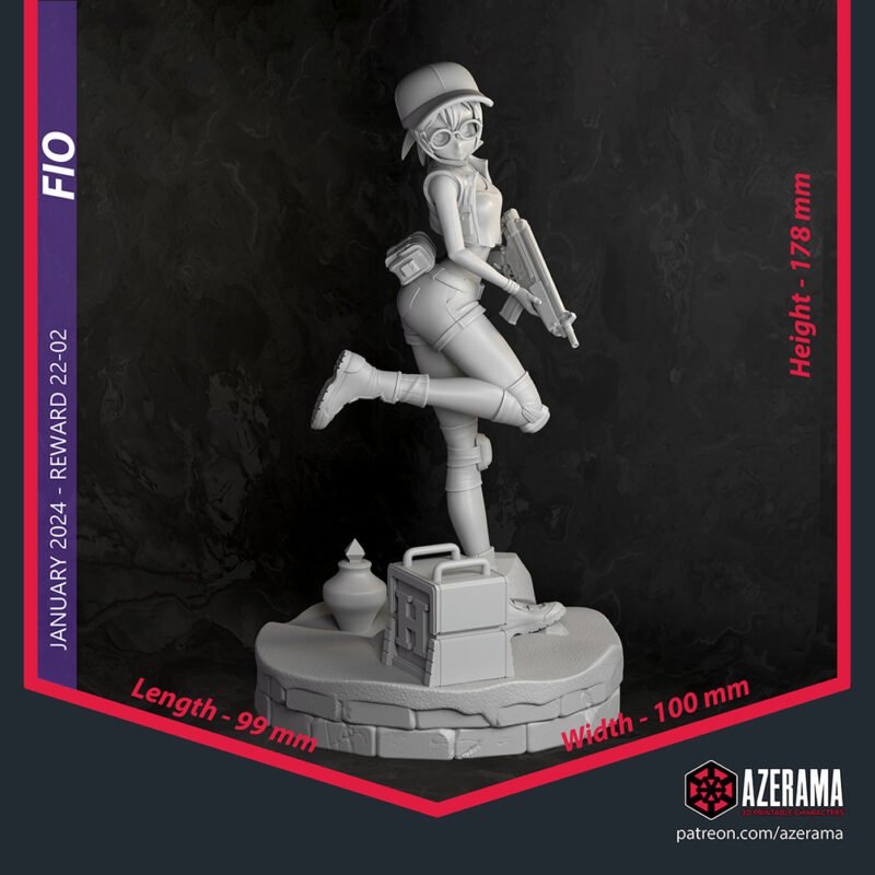 Fio Germi Resin Print Ready for 3D Printing