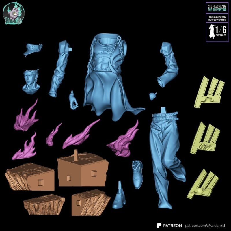 Jotaro Kujo JOJO´S BIZARRE ADVENTURE - Resin Print Ready for 3D Printing