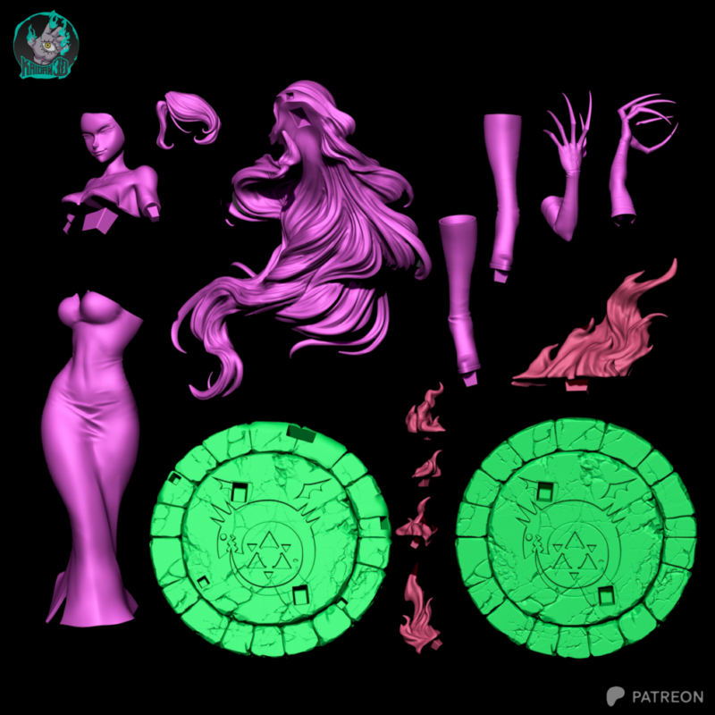 Lust FULL METAL ALCHEMIST - Resin Print Ready for 3D Printing