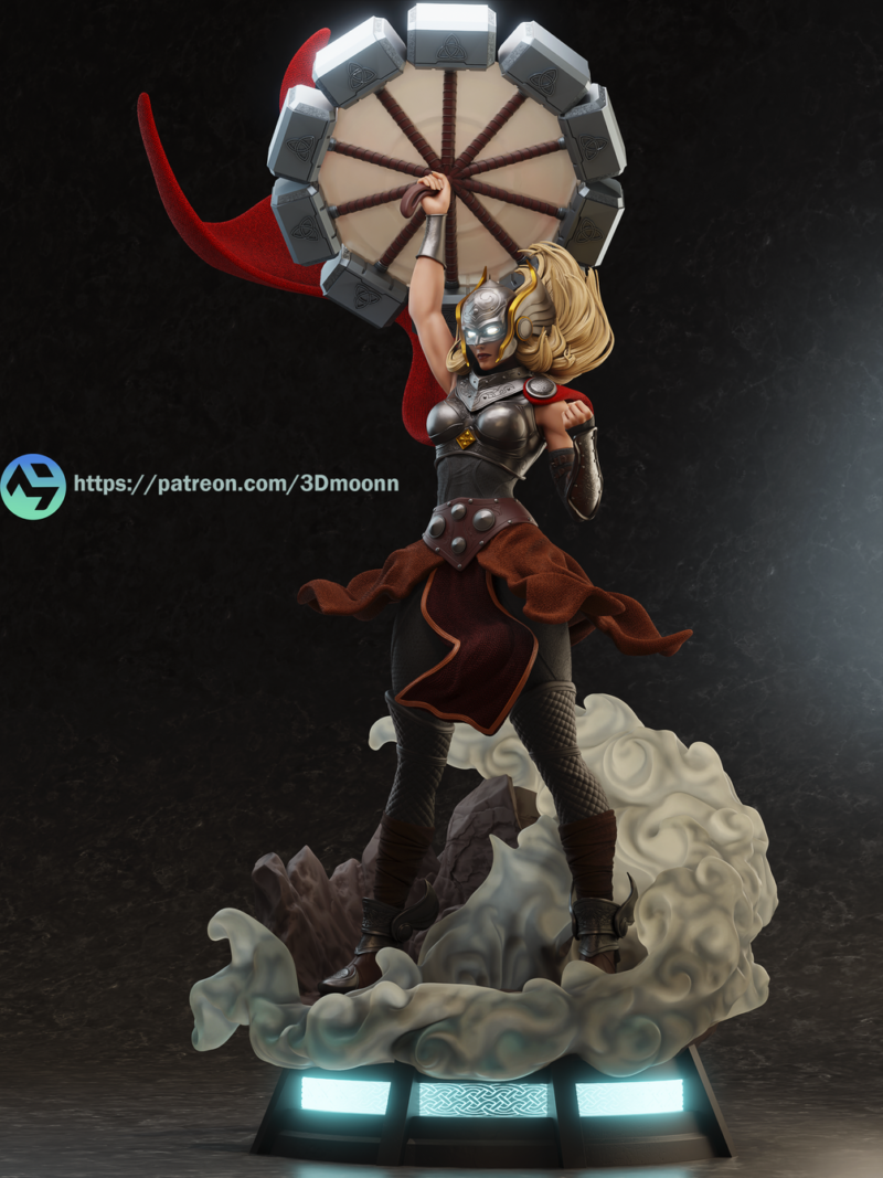 Thor Jane Foster resin print view 1