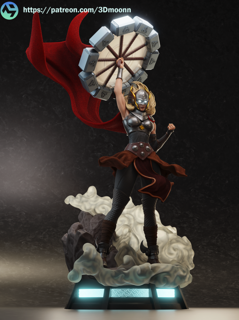 Thor Jane Foster resin print view 5