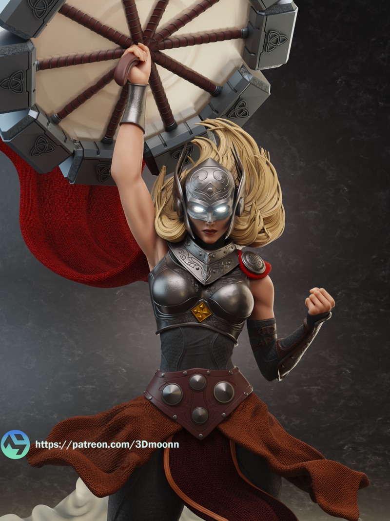 Thor Jane Foster resin print view 6
