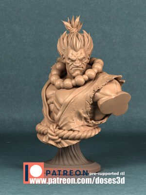 Akuma bust by Doses3d