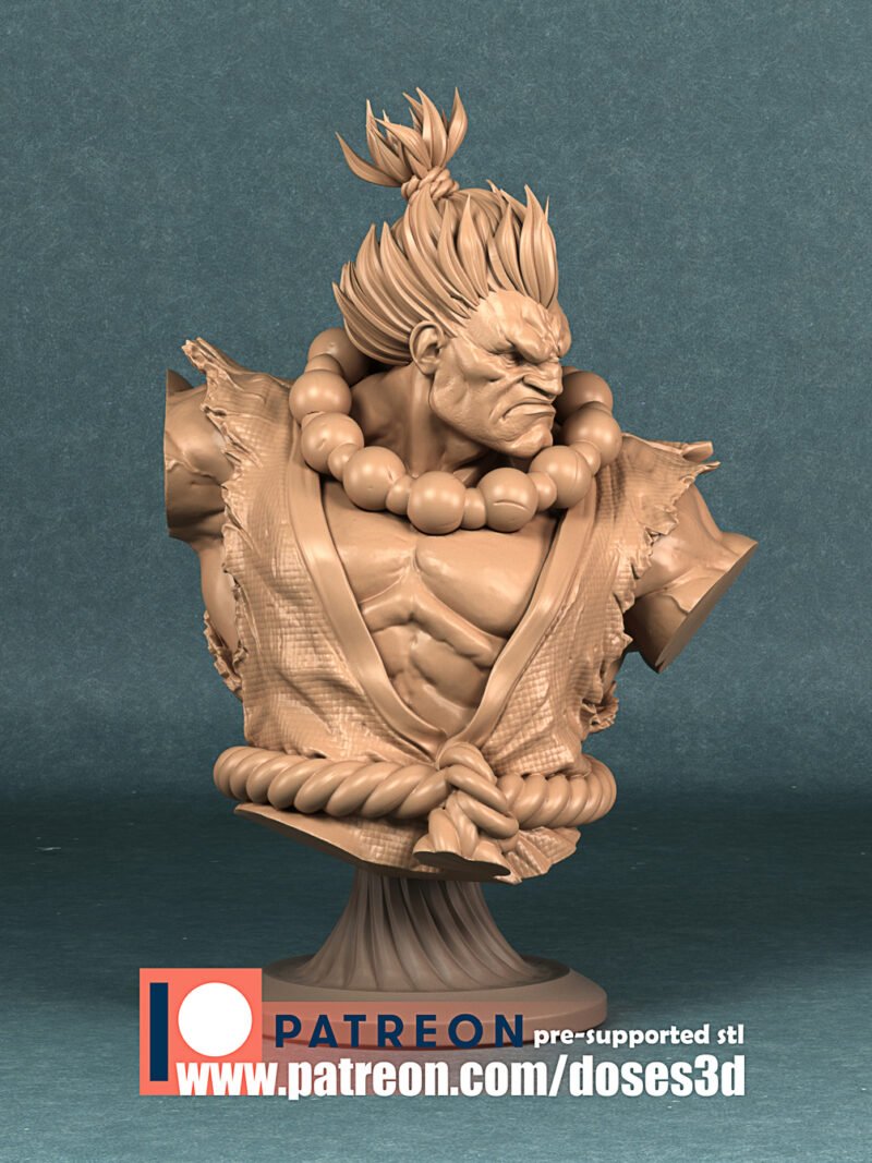 Akuma bust by Doses3d