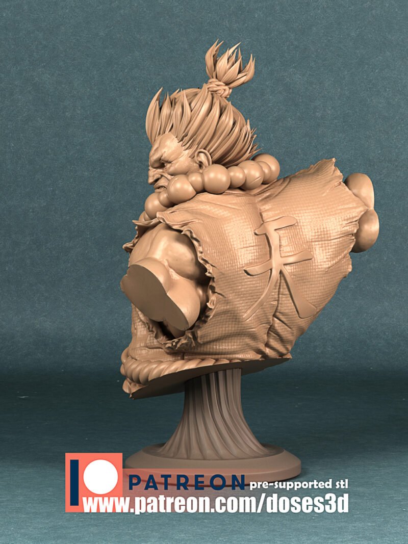 Akuma bust by Doses3d